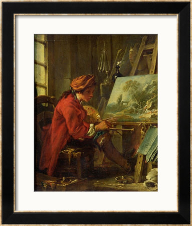 The Painter In His Studio by Francois Boucher Pricing Limited Edition Print image