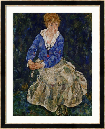 Portrait Of Edith Schiele, The Artist's Wife, Seated, 139 by Egon Schiele Pricing Limited Edition Print image
