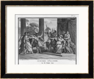 Teuta Queen Of The Illyrians Orders The Roman Ambassadors To Be Killed by Augustyn Mirys Pricing Limited Edition Print image