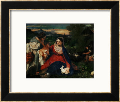 The Virgin With The Rabbit by Titian (Tiziano Vecelli) Pricing Limited Edition Print image
