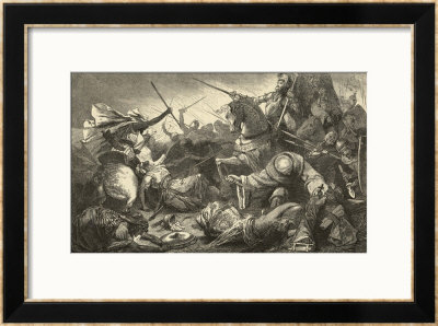 Alfonso Of Castile With The Kings Of Aragon And Navarre Defeats The Moors At Tolosa by Hermann Vogel Pricing Limited Edition Print image
