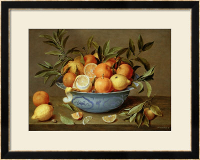 Still Life With Oranges And Lemons In A Wan-Li Porcelain Dish by Jacob Van Hulsdonck Pricing Limited Edition Print image