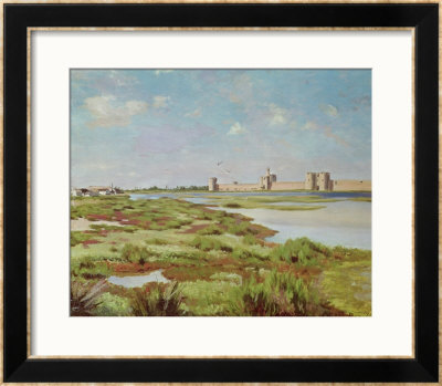 The City Walls Of Aigues-Mortes, 1867 by Frederic Bazille Pricing Limited Edition Print image