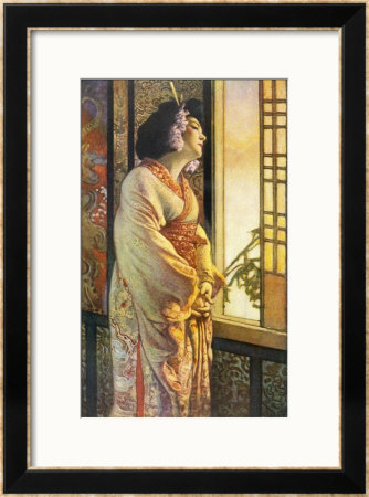 Blanche Bates In The Stage Play Madam Butterfly By Long And Belasco On Which The Opera Is Based by Sigismond De Ivanowski Pricing Limited Edition Print image