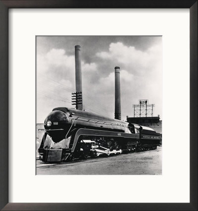 Norfolk And Western Railroad 4-8-4 Locomotive by Ewing Galloway Pricing Limited Edition Print image
