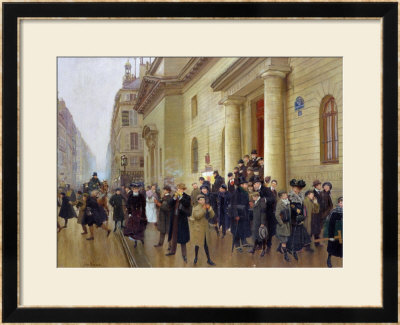 Leaving The Lycee Condorcet, 1903 by Jean Beraud Pricing Limited Edition Print image