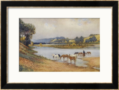 Hawkesbury River New South Wales, The Old Ford by Percy F.S. Spence Pricing Limited Edition Print image
