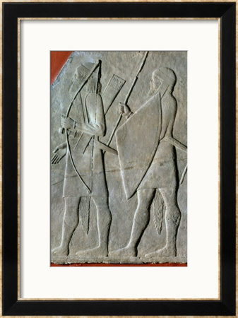 Relief Depicting The Imperial Guard, Nineveh, Circa 695 Bc by Assyrian Pricing Limited Edition Print image