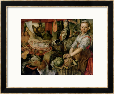 Kitchen Interior, 1566 by Joachim Beuckelaer Pricing Limited Edition Print image