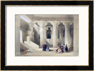 Interior Of The Temple At Esna, Upper Egypt, From Egypt And Nubia, Vol.1 by David Roberts Pricing Limited Edition Print image