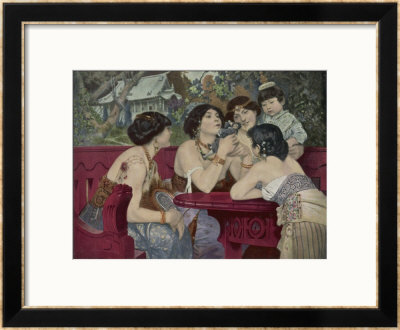 Much To His Distress Gulliver Is Admired By The Ladies Of The Country by Charles Wilda Pricing Limited Edition Print image