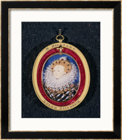 Portrait Of Queen Elizabeth I by Nicholas Hilliard Pricing Limited Edition Print image