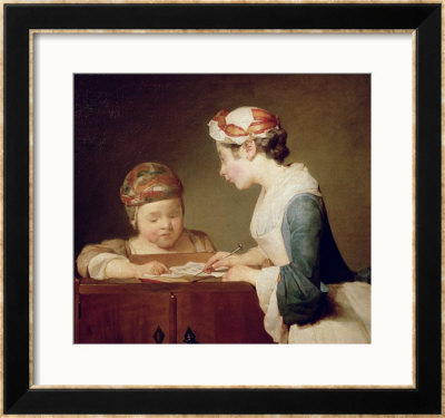 The Young Schoolmistress, 1740 by Jean-Baptiste Simeon Chardin Pricing Limited Edition Print image