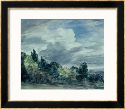 View Over A Wide Landscape, With Trees In The Foreground, September 1832 by John Constable Pricing Limited Edition Print image