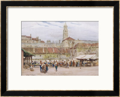 Market Day In Split (Now In Croatia) On The Dalmatian Coast by Walter Tyndale Pricing Limited Edition Print image