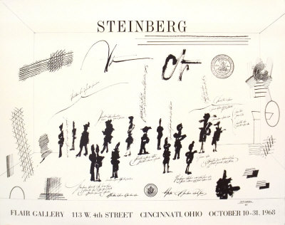 Flair Gallery, 1968 by Saul Steinberg Pricing Limited Edition Print image