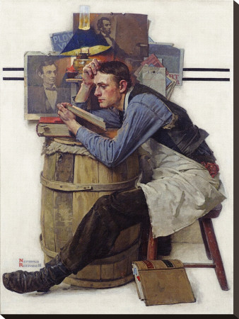 Law Student by Norman Rockwell Pricing Limited Edition Print image