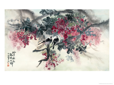 A Couple In Spring by Haizann Chen Pricing Limited Edition Print image