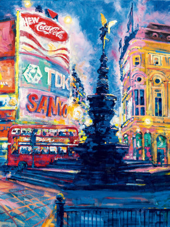 Piccadilly Circus, London by Roy Avis Pricing Limited Edition Print image