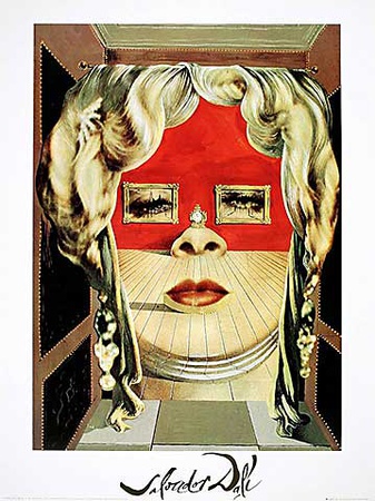 Face Of Mae West by Salvador Dali Pricing Limited Edition Print image