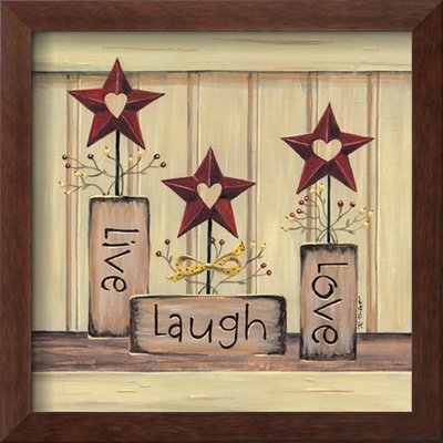 Live, Laugh, Love by Karen Tribett Pricing Limited Edition Print image