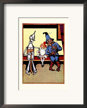 Tin Man, Dorothy And Scarecrow by John R. Neill Pricing Limited Edition Print image