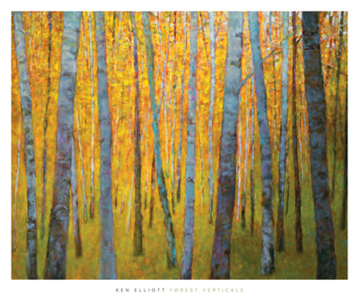 Forest Verticals by Ken Elliott Pricing Limited Edition Print image