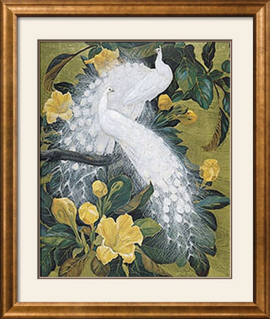 White Peacocks On Copa De Oro Ii by Jessie Arms Botke Pricing Limited Edition Print image
