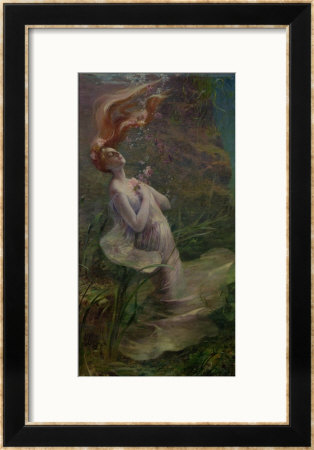 Ophelia Drowning, 1895 by Paul Albert Steck Pricing Limited Edition Print image