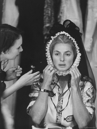 Ingrid Bergman Preparing For Performance In More Stately Mansions by Bill Ray Pricing Limited Edition Print image