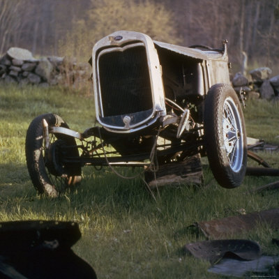 Discarded Front End Of 1930'S Era Ford Roadster In A Automobile Junkyard by Walker Evans Pricing Limited Edition Print image