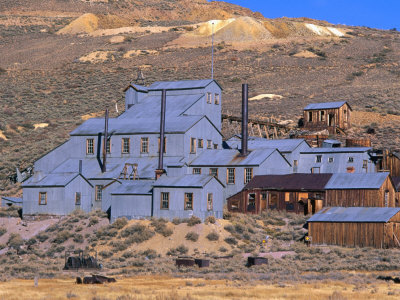 Buildings Of Ghost Town, Bodie Historical Park, Bodie, Usa by Mark & Audrey Gibson Pricing Limited Edition Print image