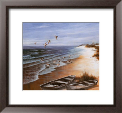 Deserted Beach With Seagulls by T. C. Chiu Pricing Limited Edition Print image