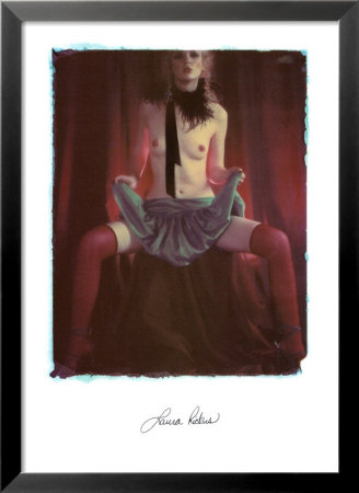 Erotic Portrait, Topless With Scarf by Laura Rickus Pricing Limited Edition Print image