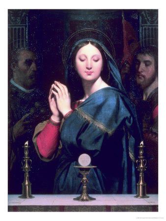 The Virgin With The Host by Jean-Auguste-Dominique Ingres Pricing Limited Edition Print image