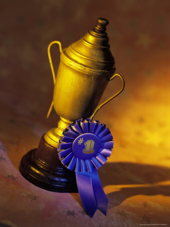 Trophy With Blue Ribbon by Shaffer & Smith Pricing Limited Edition Print image