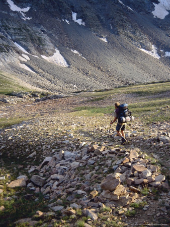 Hiking High In Navajo Basin, Colorado by Mike Tittel Pricing Limited Edition Print image