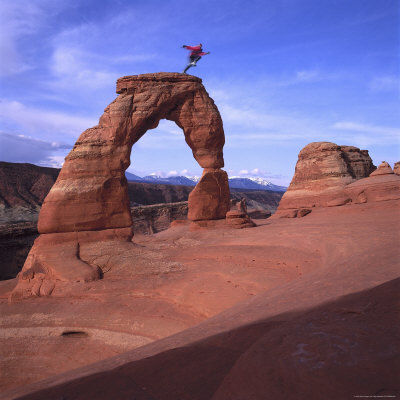 Man Jumping Off Rock by Chip Henderson Pricing Limited Edition Print image