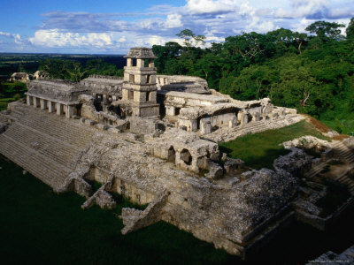 El Palacio Ruin, Palenque, Chiapas, Mexico by Jon Davison Pricing Limited Edition Print image