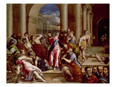 Christ Driving The Traders From The Temple, C.1570-75 by El Greco Pricing Limited Edition Print image