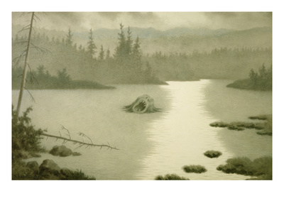 Nokken Screams, 1910 (W/C On Paper) by Theodor Severin Kittelsen Pricing Limited Edition Print image