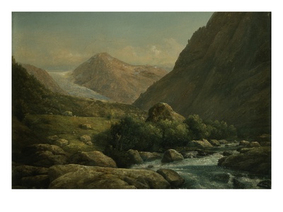 Bondhus Glacier (Oil On Board) by Hans Leganger Reusch Pricing Limited Edition Print image