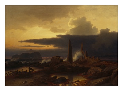 Memorial Stones, 1868 (Oil On Canvas) by Erik Bodom Pricing Limited Edition Print image
