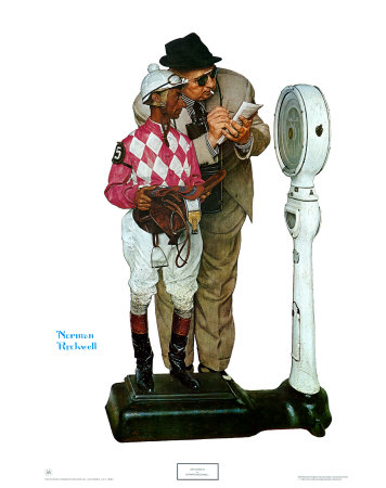 Weighing In by Norman Rockwell Pricing Limited Edition Print image