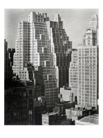 40Th Street Between Sixth And Seventh Avenues, From Salmon Tower 11 West 42Nd Street, Manhattan by Berenice Abbott Pricing Limited Edition Print image
