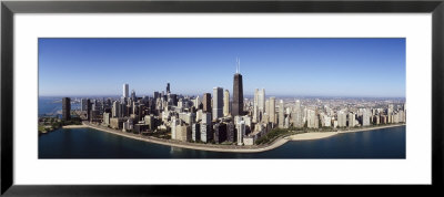 Aerial View Of Lake Michigan, Lake Shore Drive, Chicago, Illinois, Usa by Panoramic Images Pricing Limited Edition Print image