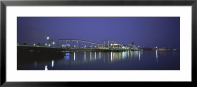Footbridge Across A River, Rambla De Mar, Barcelona, Catalonia, Spain by Panoramic Images Pricing Limited Edition Print image