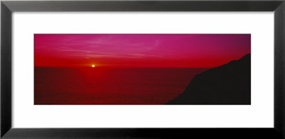 Sunset Over The Ocean, California, Usa by Panoramic Images Pricing Limited Edition Print image