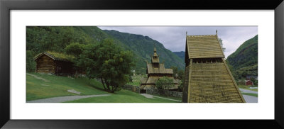 Church On A Landscape, Stave Church, Borgund, Norway by Panoramic Images Pricing Limited Edition Print image