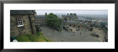 High Angle View Of Tourists In A Castle, Edinburgh Castle, Edinburgh, Scotland, United Kingdom by Panoramic Images Pricing Limited Edition Print image